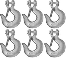 Clevis Hook w/Latch 5/16" 3900-lb Heavy-Duty Zinc-Plated, Campbell T9700524 6-PK