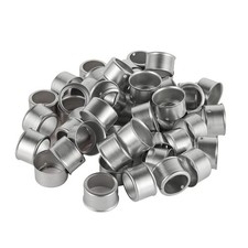 Pack of 100 EFIELD Pex 1/2" Stainless Steel Press Sleeve for Brass ASTM F1807...