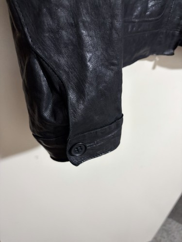 Men’s Ted Baker Black Leather Jacket Size 6 Used Excellent Condition - Picture 6 of 13
