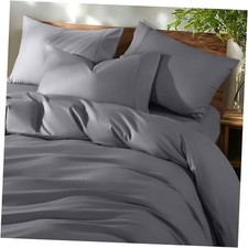 100 Cotton Queen Size Duvet Covers - 600 Thread Count, Luxury Sateen Weave