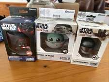 Bitty Boomers Star Wars: Darth Vader Mandalorian, Grogu, Mini Bluetooth Speaker