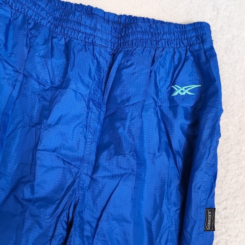 Asics PARA HOMBRES M 26x29" Nylon Gore Tex Pantalones de Pista Blusa Cremallera al Tobillo DE COLECCIÓN Y2K AÑOS 90 - Imagen 1 de 13