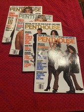 Penthouse Lot Of 4 Feb,march,june,July 1993 All Have Solid Posters