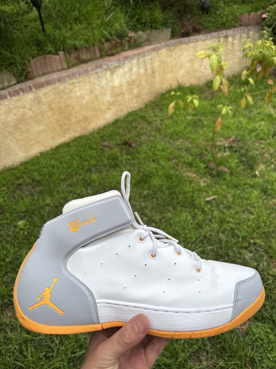 RARE 11.5 Nike Air Jordan MELO 1.5 Atomic Mango Wolf Gray
