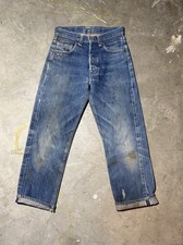 Levi's 501 Big E Redline Selvedge Jeans 1960s Vintage, USA, Single Stitch,
