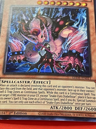 Snake-Eyes Diabellstar + Flamberge + Fresno + Roble + Abedul + Sorprendente | YuGiOh! - Imagen 4 de 13