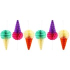  Set of 2 Tropical Birthday Banner Hanging Party Decorations Colorful