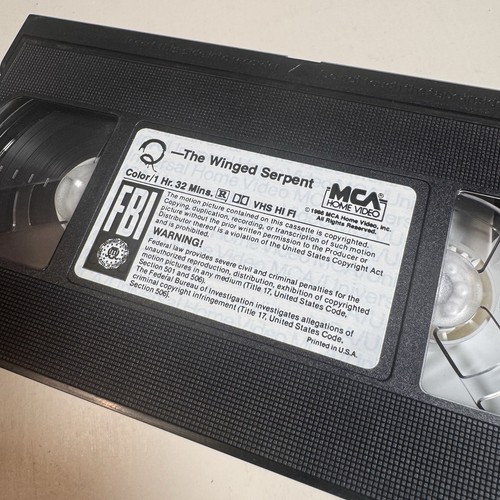Q - It's name is Quetzalcoatl - the Winged Serpent(VHS,1982) Rare MCA Home Video - Bild 10 von 13