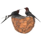  Artificial Bird Nests Swallows Garden Ornament Farmhouse Decoration
