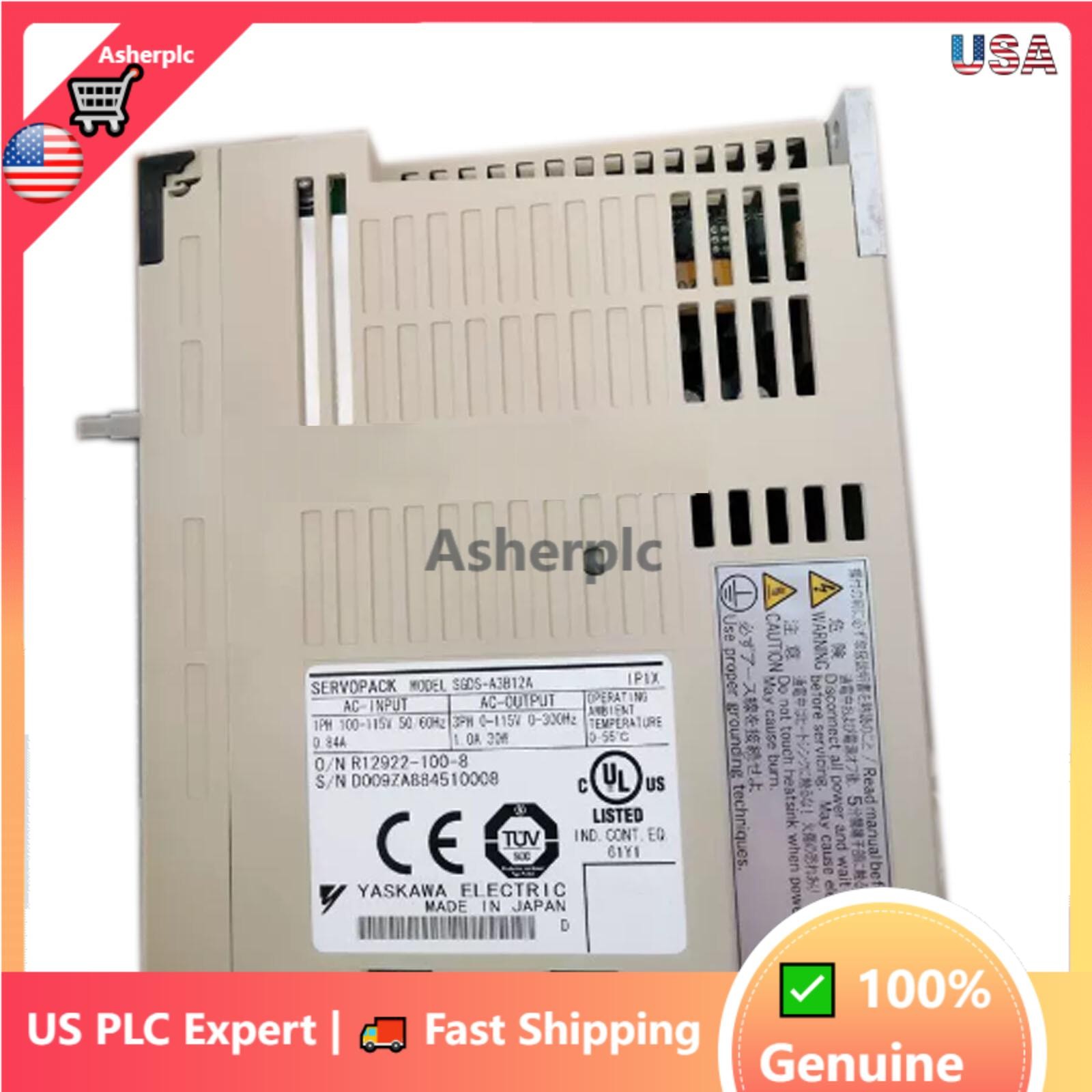 1PC YASKAWA servo driver SGDS-A3B12A NEW In Box