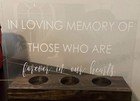 Hobby Lobby 9x12 Sign/t-light - In Loving Memory Of Those Forever In Our Hearts