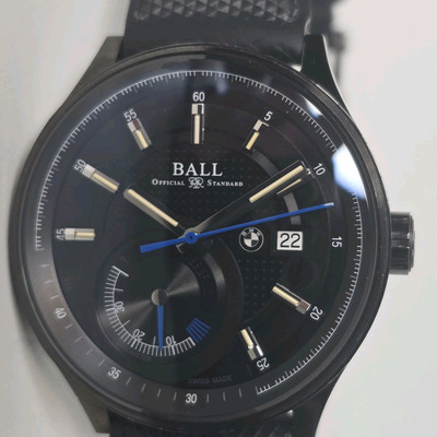 Ball for BMW Automatic Watch Power Reserve Black Dial PM3010C 42mm