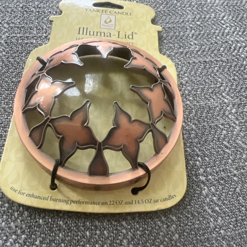 Yankee Candle Illuma-coperchio Barattolo Candela Accessorio - Nuovo - 2011 Design Bronzo - Foto 4 di 5