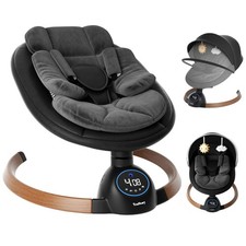 Baby Swing Electric Infant Rocker with Bluetooth  Remote 5 Speeds 10 Lullabies