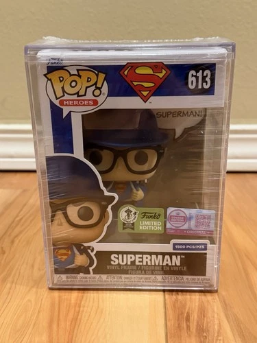 Funko Pop! Superman #613 ECCC 2026 Official Con Sticker Exclusive LE 1500