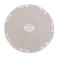 Dickson C036 Circular Chart, 4 In, 0 To 300, 7 Day, Pk60
