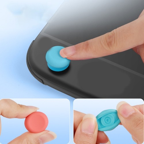 4Pcs/set Thumb Grip Caps Red Blue Silicone Protectors For NS2 Game Handle - Picture 3 of 8