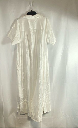 BR Womens White Cotton Shirt Midi Dress Size XXL NWT - Picture 2 of 5