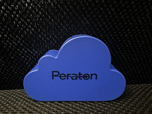 New Blue Peraton Cloud Foam Stress Ball Reliever High Tech Swag Employee Item - Picture 2 of 15
