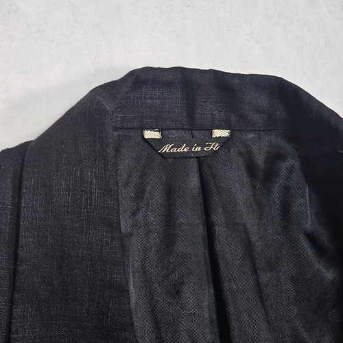 Blazer lino uomo 40 S doppiopetto pizzo bavero vintage anni 80 Gianni Versace - Foto 4 di 18