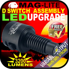 CONJUNTO INTERRUPTOR CELDA MAGLITE D INC LINTERNA ACTUALIZACIÓN LED ANTORCHA SALIDA EN V 3200LM