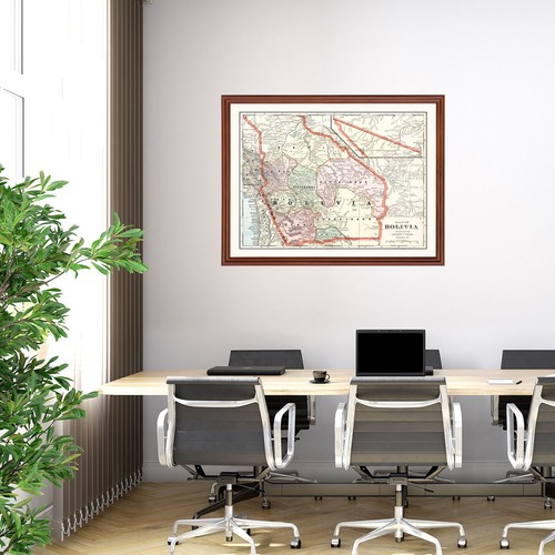 Old Map of Bolivia 1901 - Vintage Bolivia Art Wall Decor - Picture 5 of 29