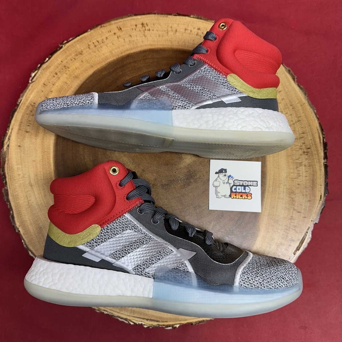 Adidas Marquee Boost Thor Marvel Mens Basketball Shoes Grey Red Gold Sz 9‎ Buy ADIDAS MARVEL main image 3