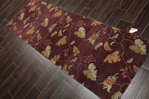 Michaelian & Kohlberg 2'8"x7'9" Runner Hand Knotted Wool Tibetan Swiss Wash Rug - Picture 6 of 7