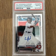 2021 Bowman Chrome - Prospect Autographs Emmanuel Rodriguez #CPA-ERO (AU, RC)