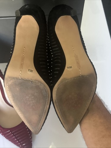 Vince Camuto Narissa Heels - Größe 10M Stone - Nieten echtes Wildleder (im Karton) 2 Paar!! - Bild 7 von 8