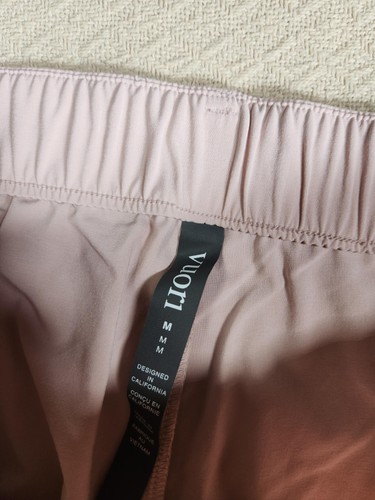 Vuori Villa Low Slung Trouser Pants Women s M Rose Wide Leg Relaxed Fit Cotto... - Picture 7 of 9