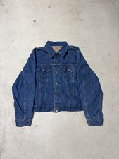 vintage 70s levi  s DARK WASH trucker jacket men  s 46 70505 0217