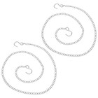  2 Pcs Decorative Chain Chains for Hanging Baskets with Clasps Heavy Duty