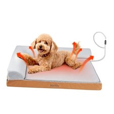 Heated Dog Bed Medium Sized Dog, Heated Pet Bed Waterproof Heated Medium 