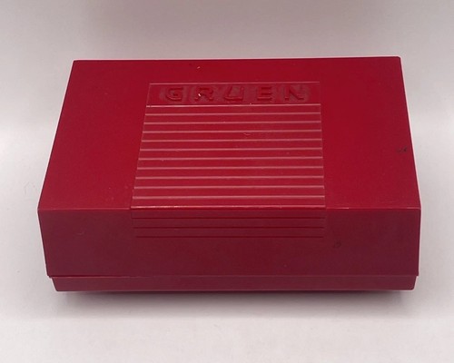 Vintage Gruen Precision Red Watch Box