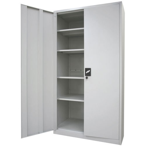 SA Stratco 2 Door Metal Storage Cabinet Locker Workshop Shelf for Garage Shed - Picture 2 of 3