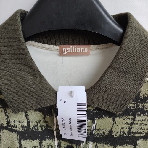 Vintage John Galliano T-shirt Women's Size S Newspaper Gazette T-Shirt Y2K - Picture 4 of 7