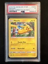 2016 Pokemon Pikachu SM04 EN-SM Black Star Promo Target PSA 3 SUPER-RARE
