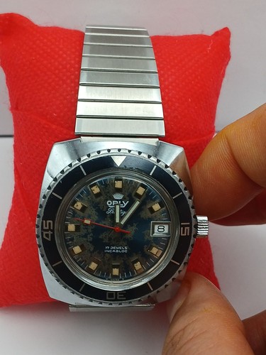 Vintage ORLY Prestige 17 Jewels Incabolic Diver Deep Sea Day-Date Automatic - Bild 2 von 21