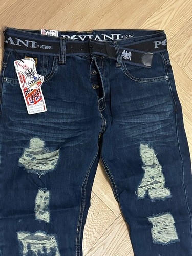 Peviani retro vintage Mens denim jeans, relaxed fit size 36 pants - Picture 11 of 11