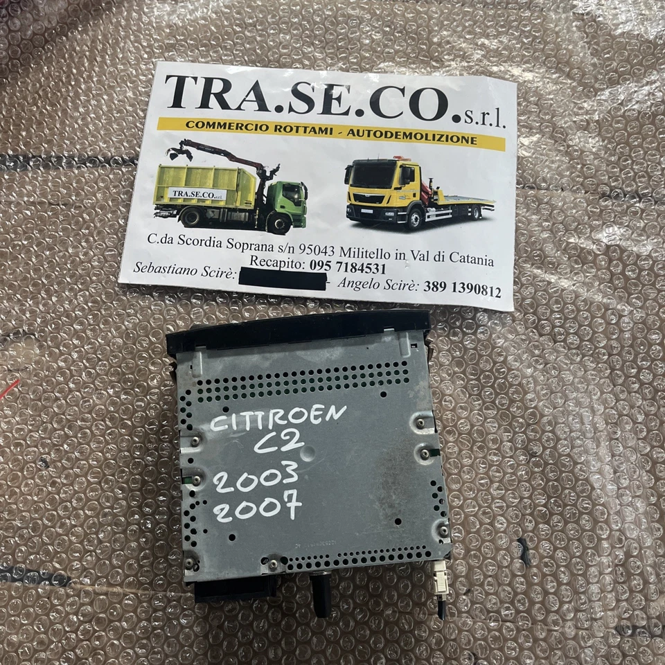 100710- Autoradio Citroen C2 Dal 2003 al 2009 Cod 96643698XT00 - Immagine 3 di 4