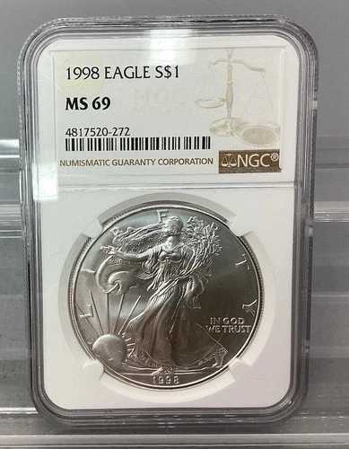 1998 American Silver Eagle - NGC - MS 69
