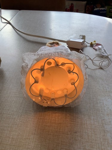 Vintage Weihnachtsbaumspitze Engel mit 10 Lichtern und Porzellankopf KMART 70er Jahre - Bild 6 von 11