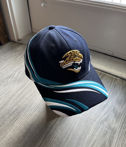 Cappello Jacksonville Jaguars ricamato NFL Reebok aderente OSFA astratto Y2K - Foto 2 di 8