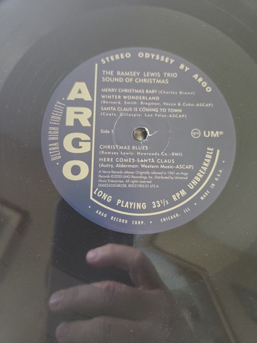 The Ramsey Lewis Trio Sound Of Christmas 2020 Vinyl LP Argo LP-687x Stereo - Picture 7 of 7