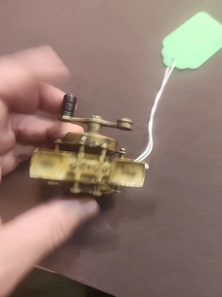 Hendryx No. 40 Antique Fishing Reel with Bone Handle 1882 Foto 3 de 4