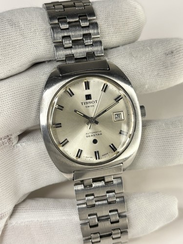 TISSOT Seastar Vintage 1970’s Men’s Automatic Date Silver Dress Watch 2481 44585 - Picture 6 of 12