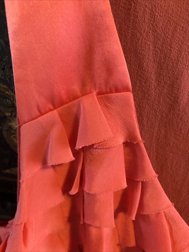 Karen Millen Size 14 Orange Silk Top - Picture 5 of 12