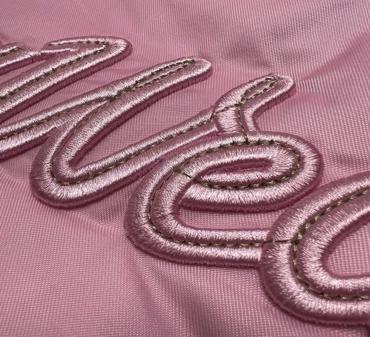 Rocawear Womens Cropped Bomber Jacket Pink Sz S Deadstock Y2K Down Fill Faux Fur - Image 4 of 4