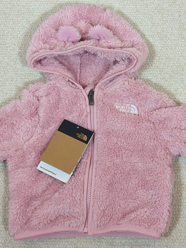 The North Face Baby Bär Hoodie mit durchgehendem Reißverschluss pink - Baby 6-12 Monate neu mit Etikett
